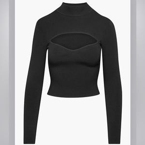 Aritzia long sleeve cutout top